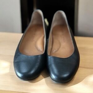 Gentle Souls Black Leather Flats
